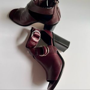 Rag & Bone  Women’s Kora leather Sandals | Bordeaux/burgundy | Size 6.5 ( EU 37)